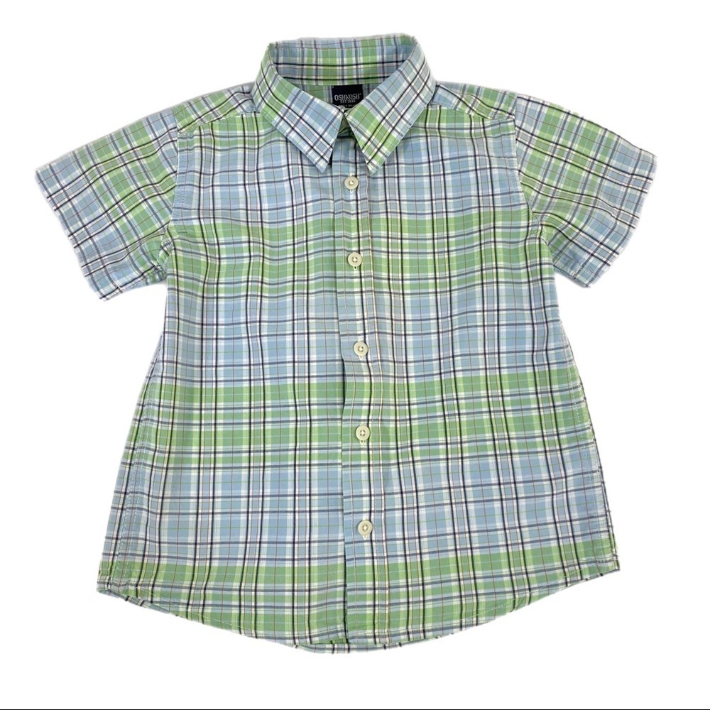Osh Kosh Boy's Plaid Button Down Shirt